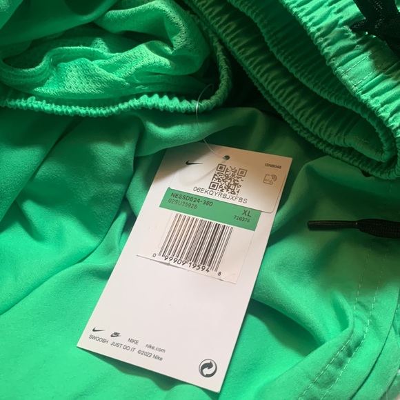 Nike Men’s Swim Trunks Bottom Board Shorts NESSD624 380 Green - Picture 6 of 6